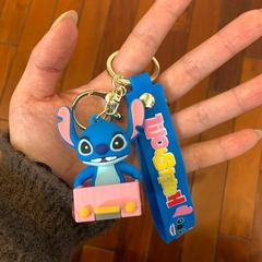 Llavero de Goma de Stitch Azul - En Caja Rosa - comprar online