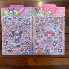 Stickers 3D Set x 2 Planchas con Brillo - SANRIO - AL AZAR - comprar online