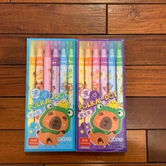 Set de 6 Resaltadores Doble Punta - Capibara en internet