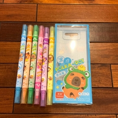 Set de 6 Resaltadores Doble Punta - Capibara - comprar online