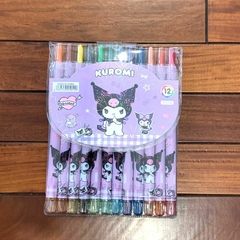 [Crayon Retráctil 12 Colores Grande ] KUROMI - comprar online