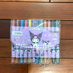 [Crayon Retráctil 12 Colores Chico] KUROMI - comprar online