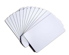 Cartão PVC 0,76mm Branco, Pacote com 100 unidades