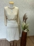 BLUSA COM RENDA GOLA E PONTEIRA PUNHO 1272