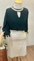 BLUSA COM RENDA GOLA E PONTEIRA PUNHO 1272 - loja online