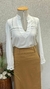 CAMISA 1224 DECOTE V RENDA PUNHO E RENDA FRENTE - comprar online