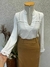 CAMISA 1224 DECOTE V RENDA PUNHO E RENDA FRENTE - comprar online
