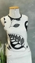 BLUSA CAMISETA LINHO COM BORDADO GOLA 1265 - comprar online