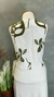 BLUSA CAMISETA LINHO COM BORDADO GOLA 1265