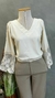 BLUSA COM RENDA DE TULHE MANGA 1279 - loja online