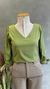 BLUSA RENDA E LAÇO PUNHO 1225