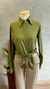 BLUSA CAMISA COM BOTÕES DOURADOS 1270 - loja online
