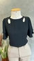 BLUSA 1247 GOTA LADO BORDADA LAZARA - Brumari Modas 