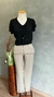 BLUSA MANGA TULIPA LAÇO FRENTE 1227