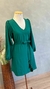 VESTIDO MANGA LONGA COM FAIXA COM DETALHES TASSEL 1278