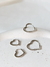 Argolinha coração média cravejada de zirconias