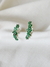 Imagem do Brinco estilo earcuff com zirconias verdes