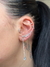 Brinco earcuff estrelas com zirconias brancas - Flora Maya