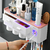 Dispensador de Creme dental com conjunto organizador de escova de dentes e utensílios para banho - comprar online