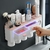 Dispensador de Creme dental com conjunto organizador de escova de dentes e utensílios para banho - loja online