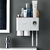 Imagem do Dispensador de Creme dental com conjunto organizador de escova de dentes e utensílios para banho