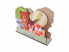 Servilletero MDF Animalitos del Bosque A Color - comprar en línea