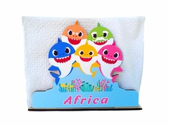 Servilletero MDF Baby Shark