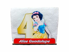 Servilletero MDF Blancanieves Rojo