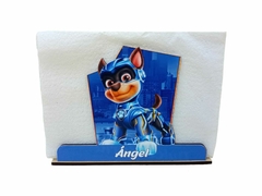 Servilletero MDF Chase Paw Patrol Película