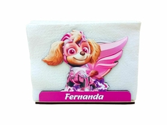 Servilletero MDF Paw Patrol Skye Película A Color