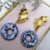 Aretes de talavera poblana y chapa de oro@joclajoyeriadeautor