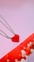 Dúo de collares corazón