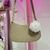 Bolsa con pompón caqui - comprar en línea