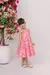 Vestido Infantil Coral Margaridas - Mini Donzella