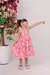 Vestido Infantil Coral Margaridas