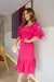 Vestido Boneca Pink Lastex Bordado na internet