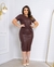 VESTIDO LEILA MIDI DE COURO - AÇAI