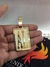 Medalha de letra retangular. - comprar online