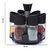 Especiero Giratorio + Set 6 Piezas Condimenteros 3 Salidas - impowick