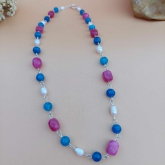 COLAR JADE AZUL - Primajoia