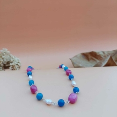 COLAR JADE AZUL na internet