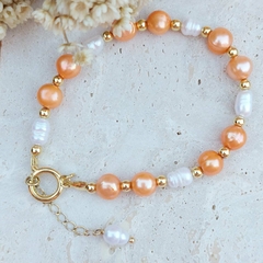 PULSEIRA PÉROLA LARANJA - Primajoia