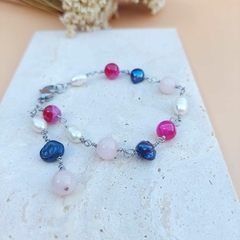 PULSEIRA ÁGATA ROSA - Primajoia