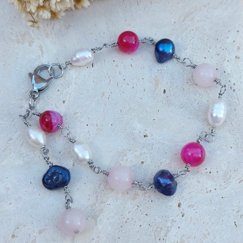 PULSEIRA ÁGATA ROSA