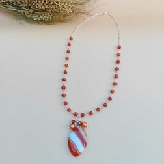 COLAR ÁGATA DE FOGO - comprar online