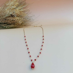 COLAR CRISTAL VERMELHO na internet