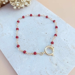 PULSEIRA CRISTAL VERMELHO