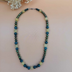 COLAR JADE E ÁGATA - Primajoia