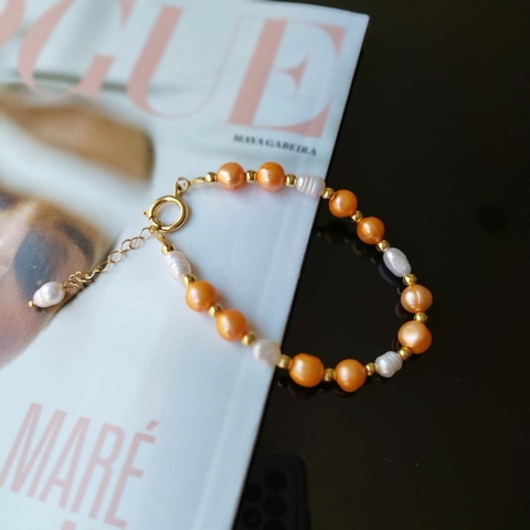 PULSEIRA PÉROLA LARANJA