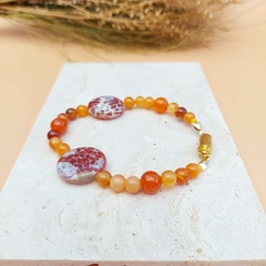 PULSEIRA ÁGATA LARANJA na internet